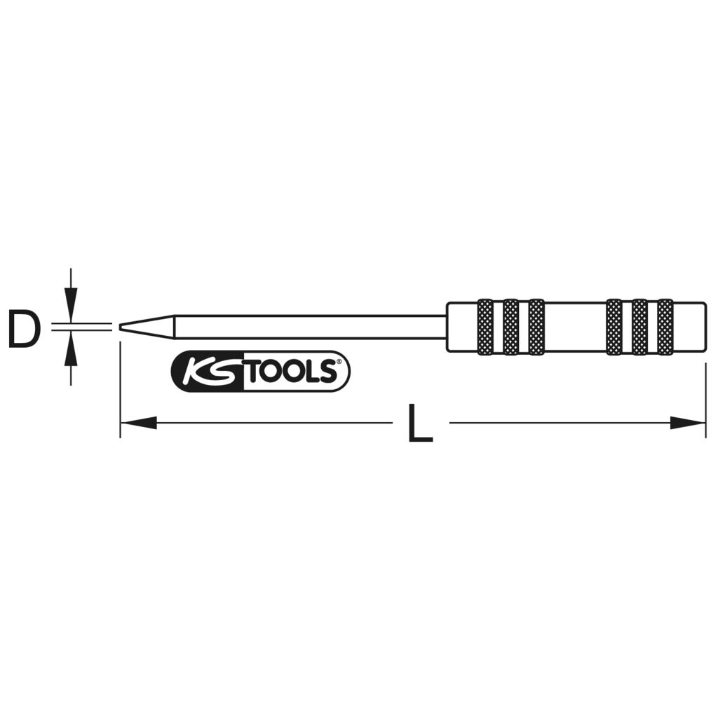 KS Tools Hartmetall-Anreißnadel, 170mm