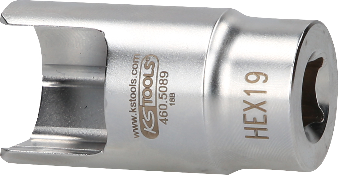 KS Tools 3/8" Spezial-Winkel-Rohrverbinder-Stecknuss, 19 mm