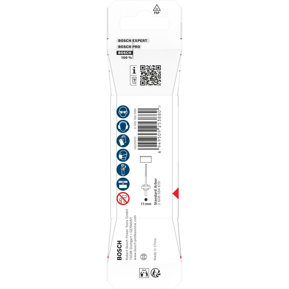 Bosch Zentrierbohrer für Standard-Aufsteckhalter, HSS-G, 6,35 x 44 mm