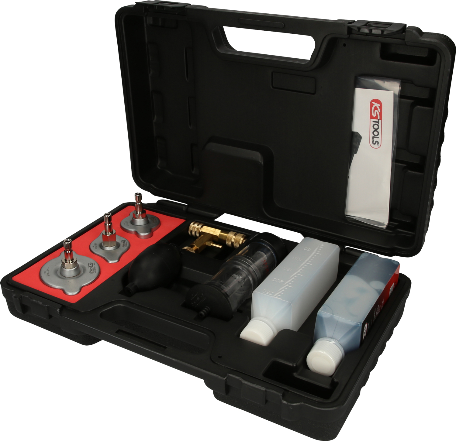 KS Tools CO2-Zylinderkopf-Lecktest-Satz, 8-tlg