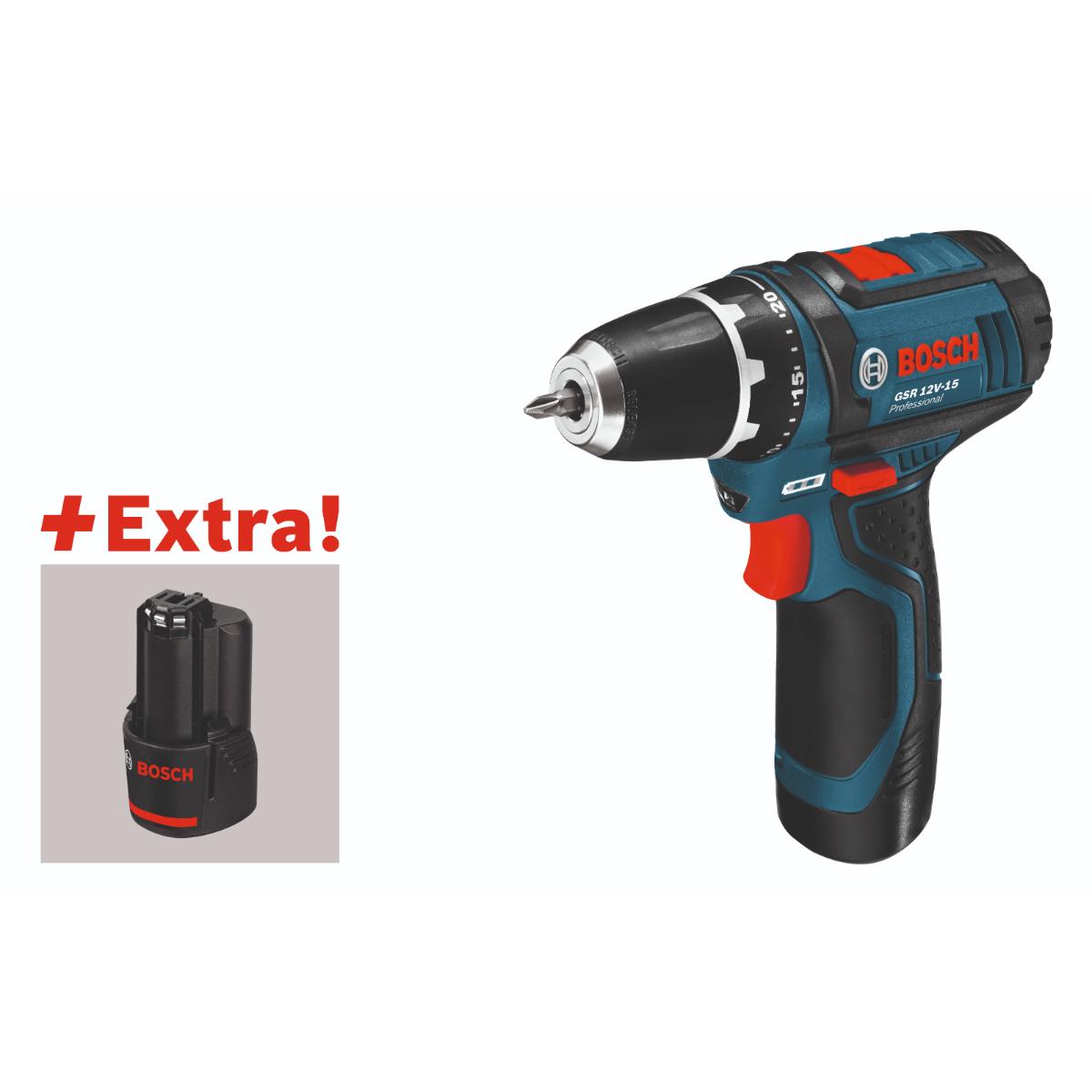 Bosch Combo Kit GSR 12V-15 Professional und Handwerkzeuge