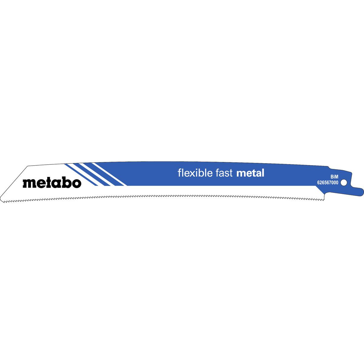 Metabo Säbelsägeblätter flexible fast metal 0,9 mm, BiM, 1,4mm / 18TPI - 5 Stück