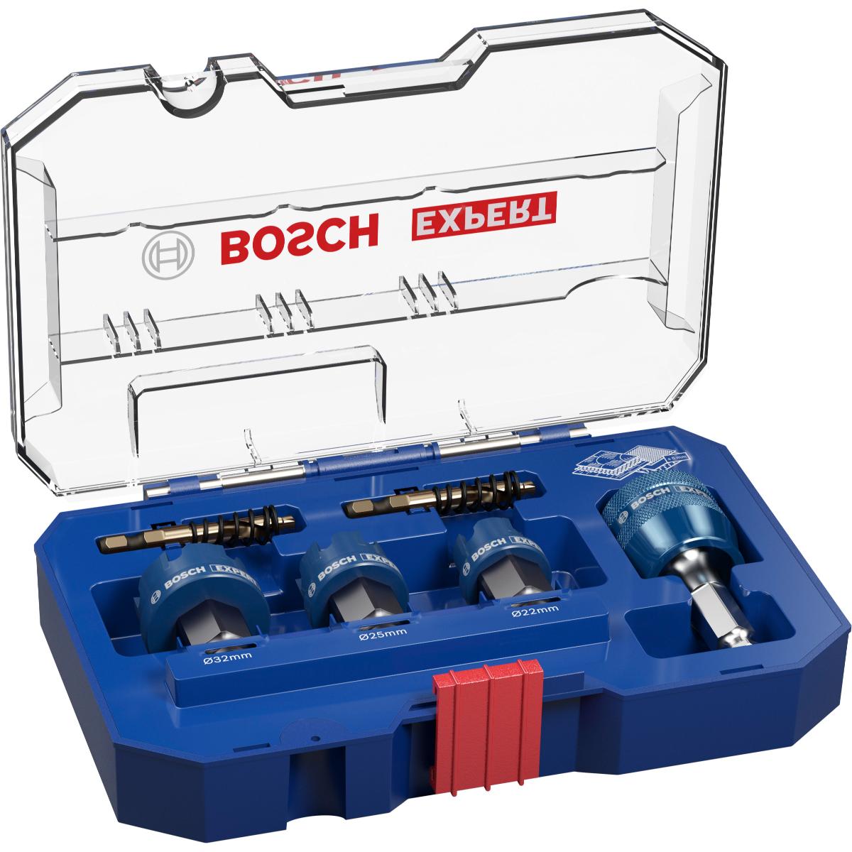 Bosch EXPERT Sheet Metal Power Change Plus Lochsägen, 22, 25, 32 x 5 mm, 6-teiliges Set
