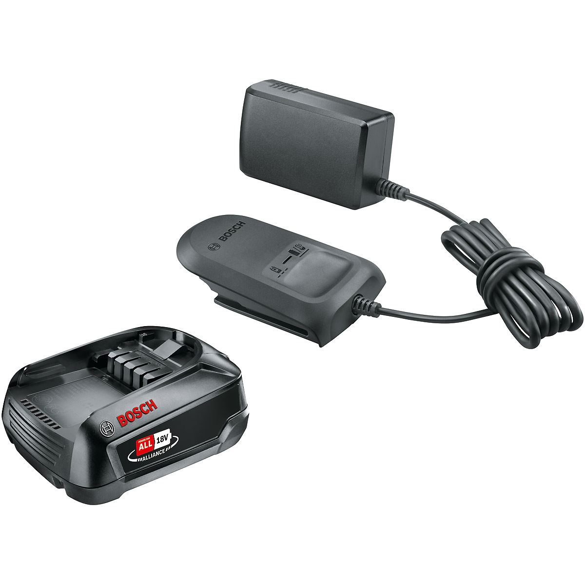 Bosch Systemzubehör 18 Volt Lithium-Ionen Starter-Set 18V Alliance (2.5Ah + AL 18V-20)