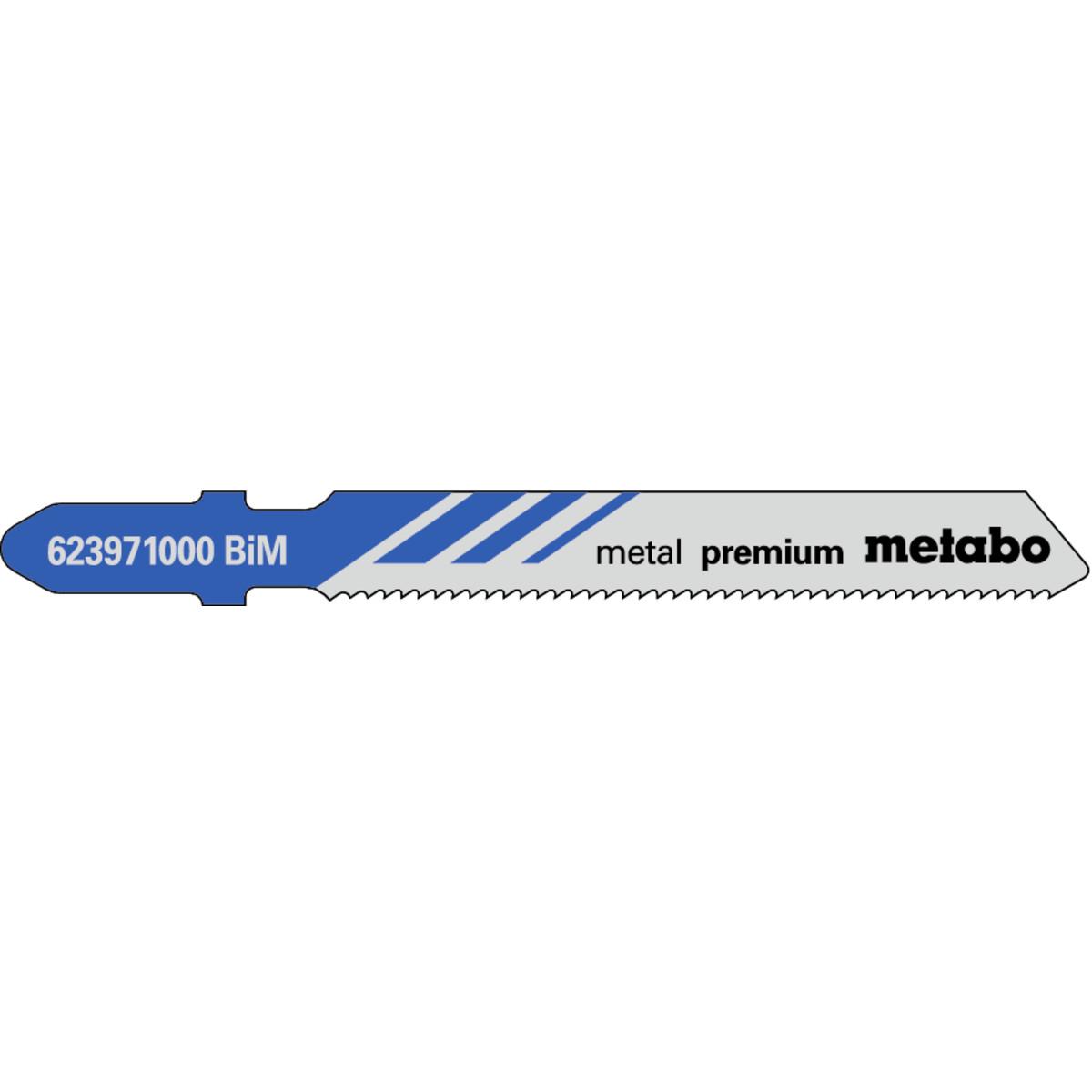 Metabo Stichsägeblätter metal premium 51 mm, BiM - 5 Stück