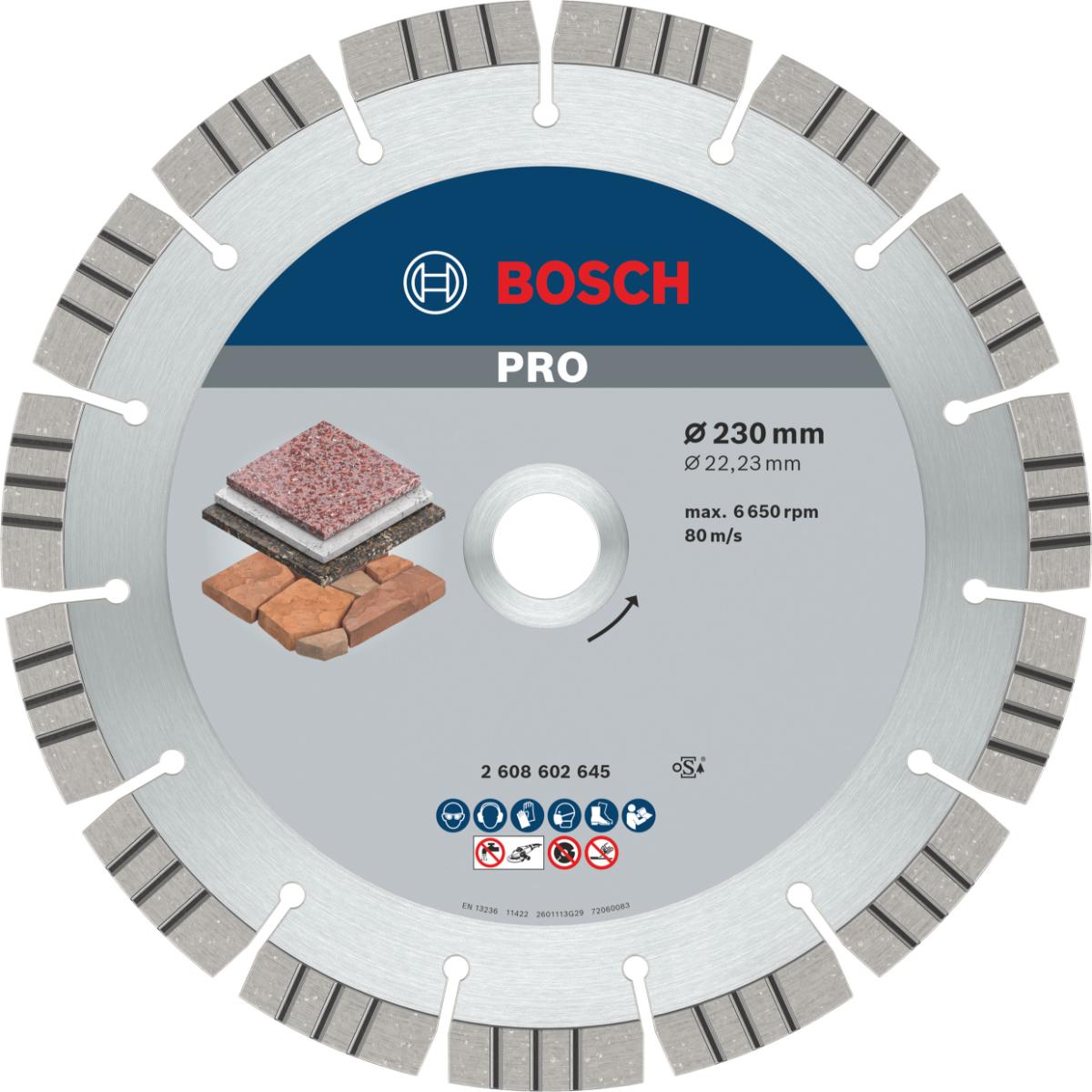 Bosch PRO Diamanttrennscheibe Best for Stone