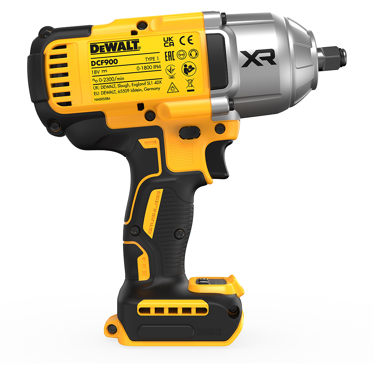 DEWALT Akku-Schlagschrauber 1/2 Zoll 18V 1396 Nm Basisversion für Akku Plus