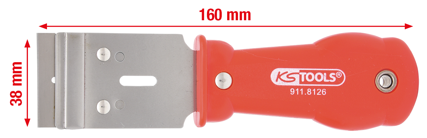 KS Tools Plakettenschaber, 38mm