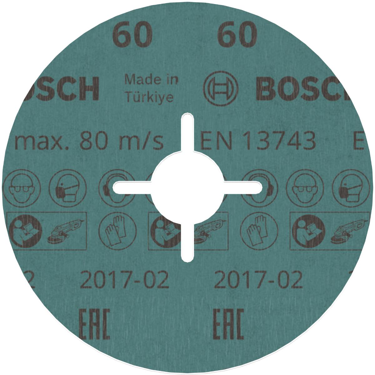 Bosch PRO Fiberschleifscheibe R780 Best for Metal and Inox 115mm