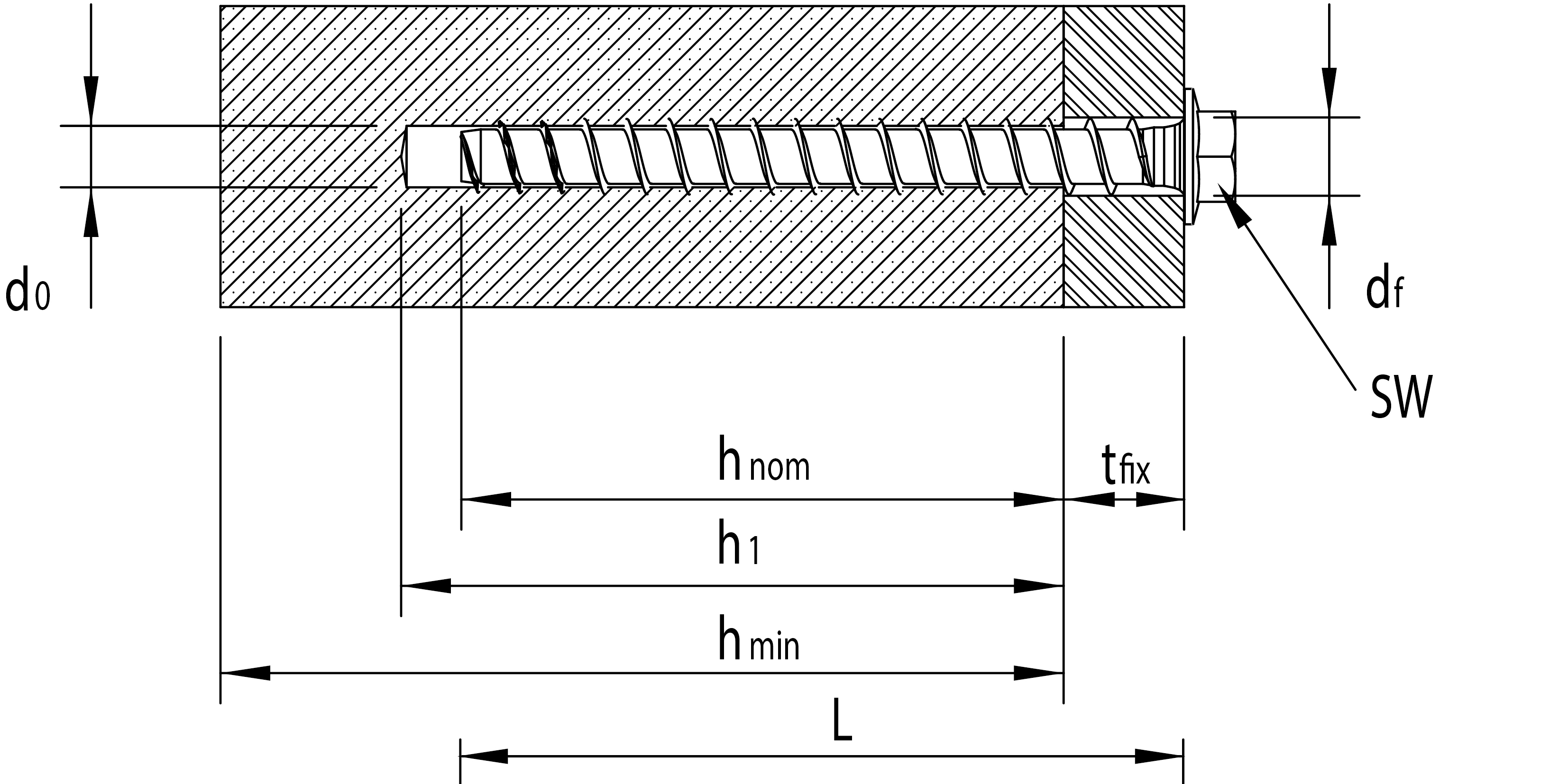 HECO MULTI-MONTI SS 14,0mm Sechskantkopf mit Scheibe, A2K, 25-Stück