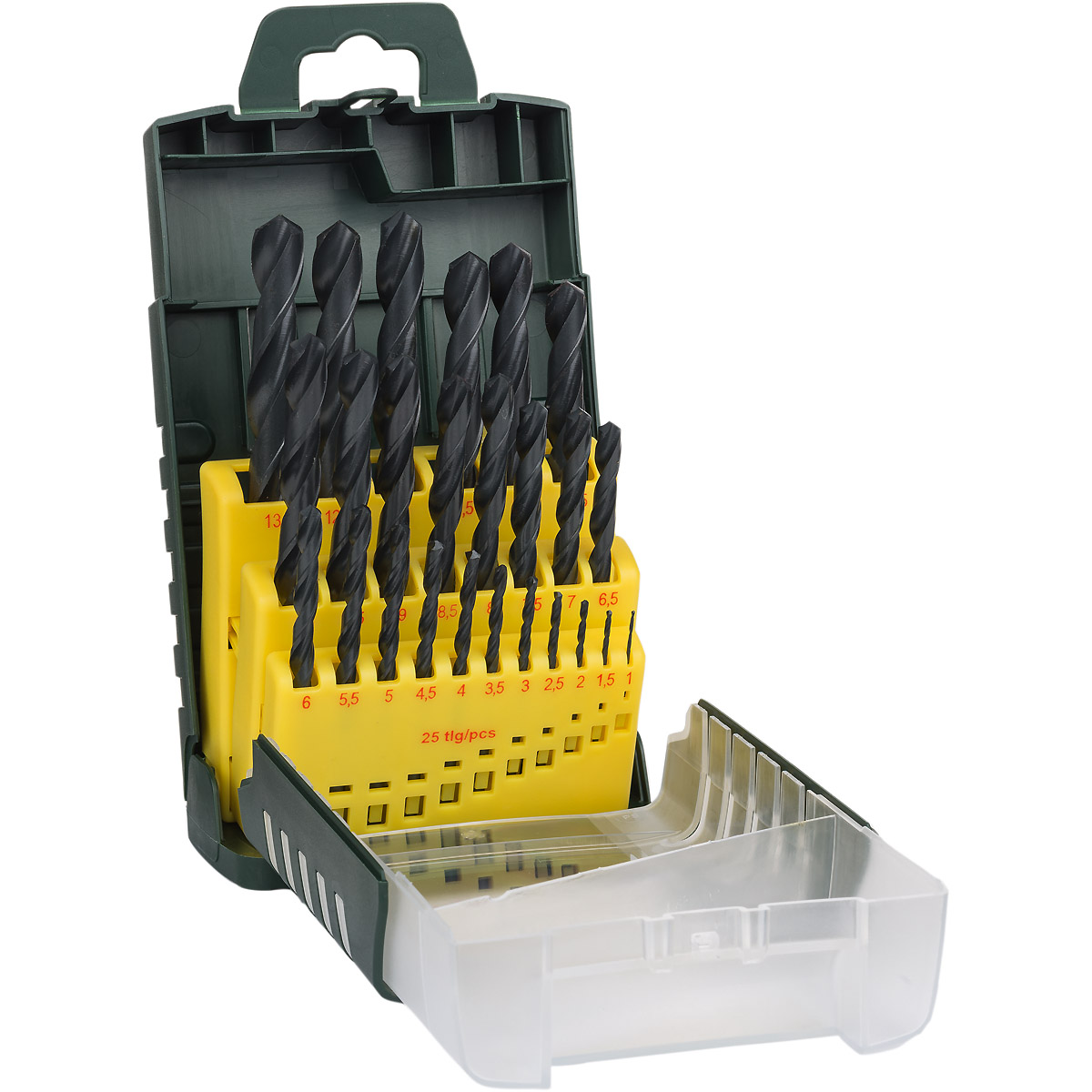 Bosch Metallbohrer-Set HSS-R, 25-teilig, 1 - 13 mm, Gripbox