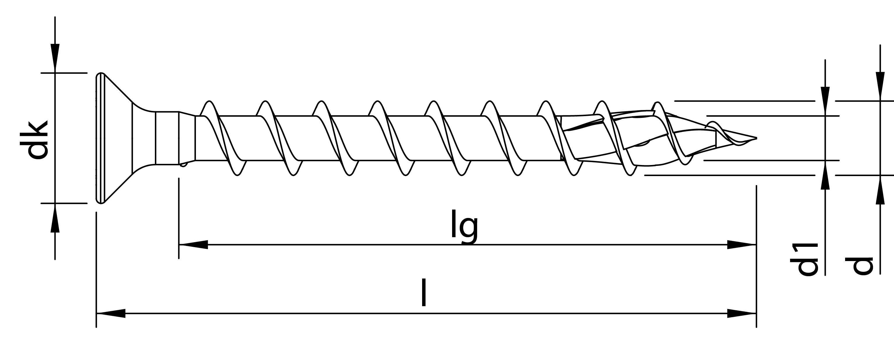 HECO TOPIX-plus 4,5 x 40, Beschlagschraube, Senkkopf, VVG, A3K, 500-Stück
