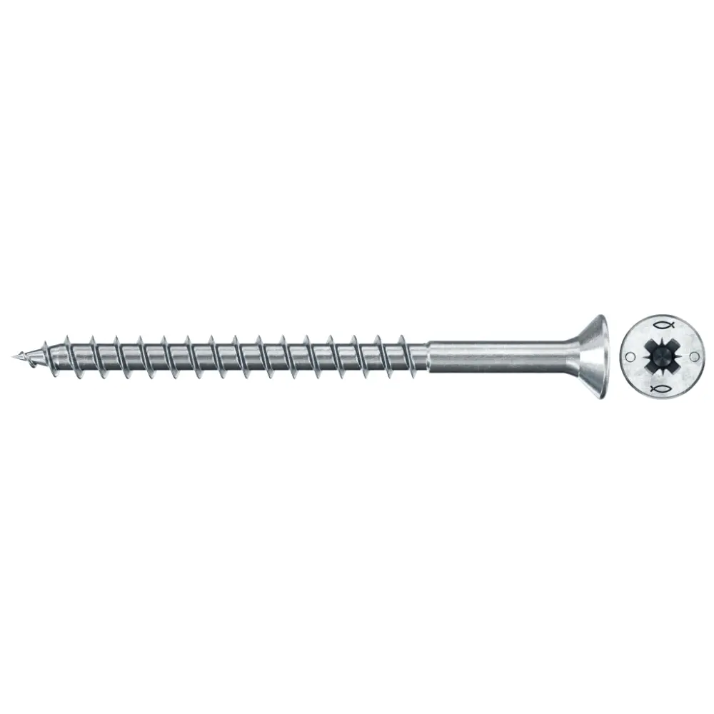 Fischer Spanplattenschraube 3,0x40 PowerFast FPF II CZP BC, Senkkopf, Kreuzschlitz PZ, Teilgewinde
