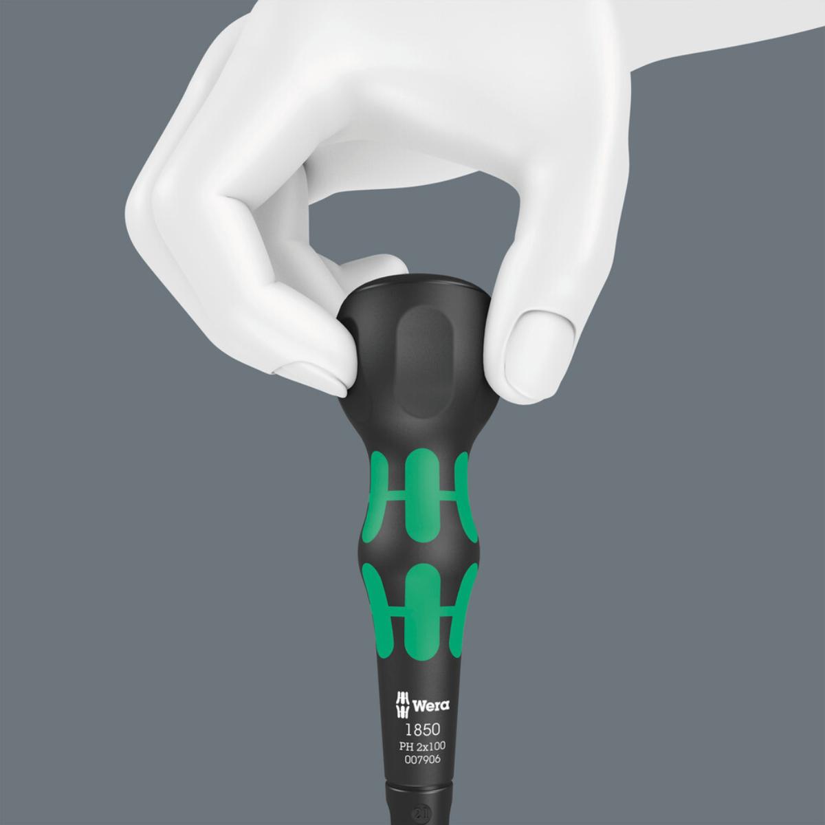 Wera 1850 PH Kraftform Ball-Grip Kreuzschlitz-Schraubendreher, PH 3 x 150 mm