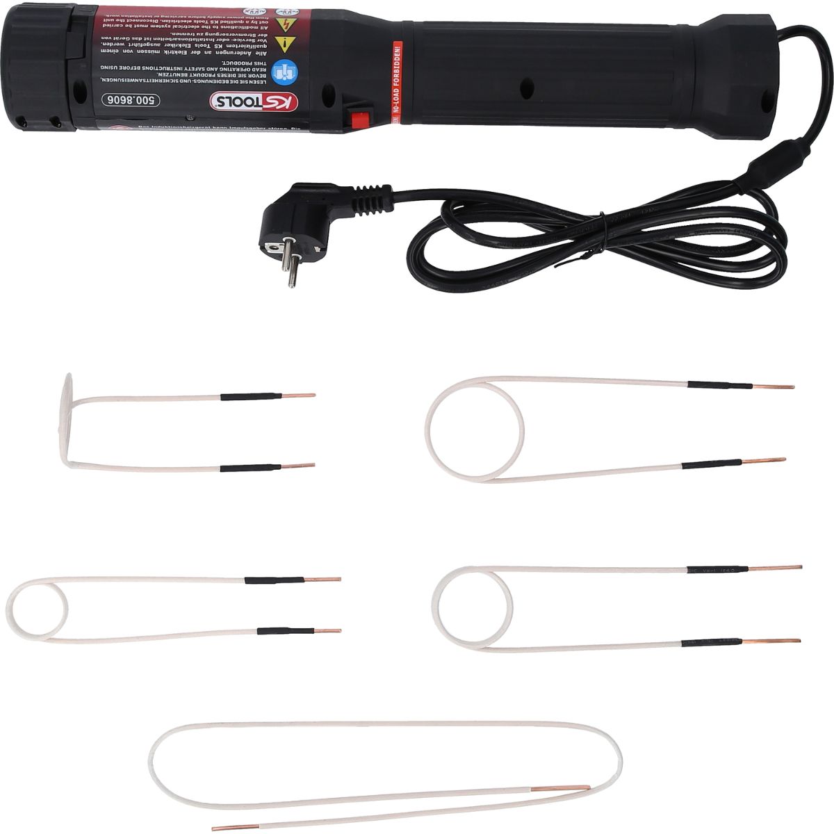 KS Tools Induktions-Heizpistolen-Satz mit Schnellverriegelung, 6-tlg