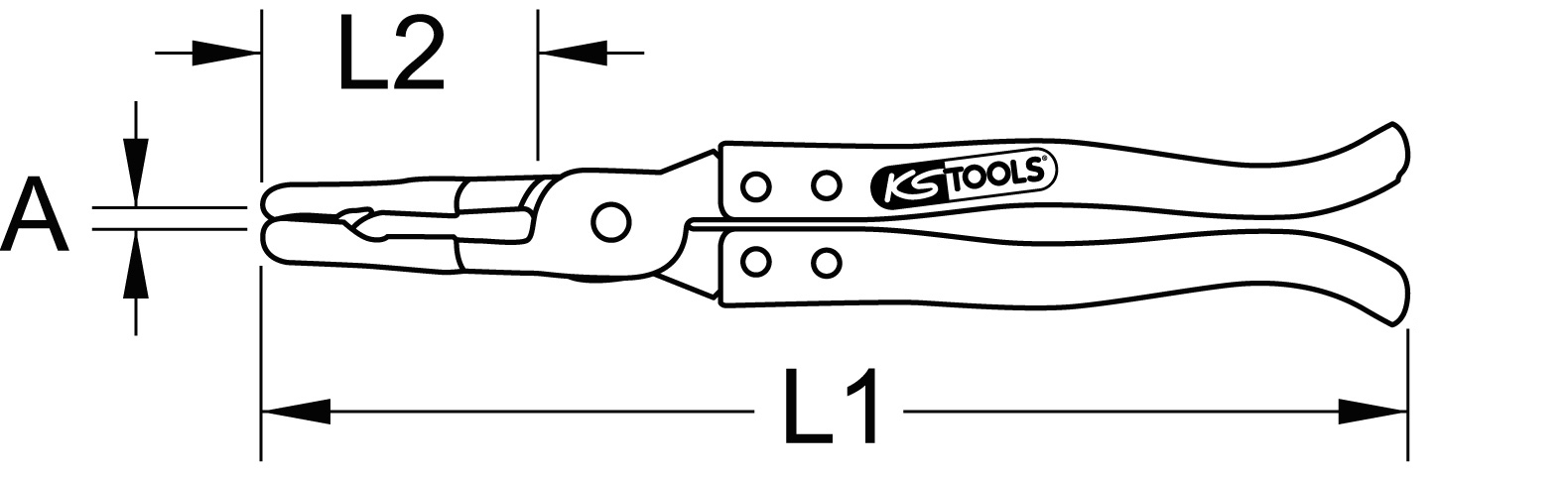KS Tools Ventilschaftabdichtungszange, 275mm