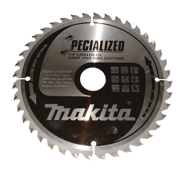Makita SPECIALIZED Sägeb.190x30x40Z - B-33180