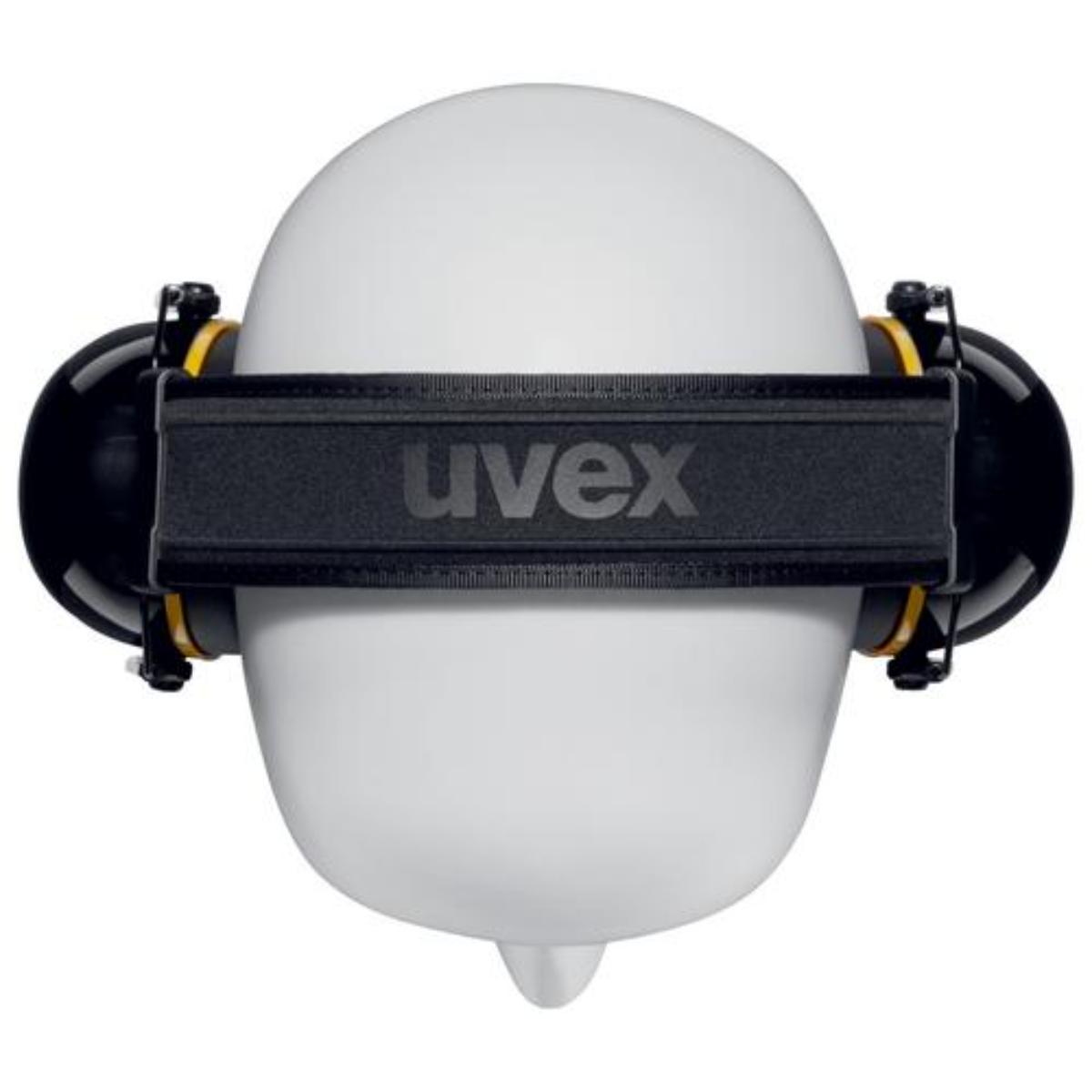 uvex K20 Kapselgehörschutz schwarz/ gelb SNR 33 dB