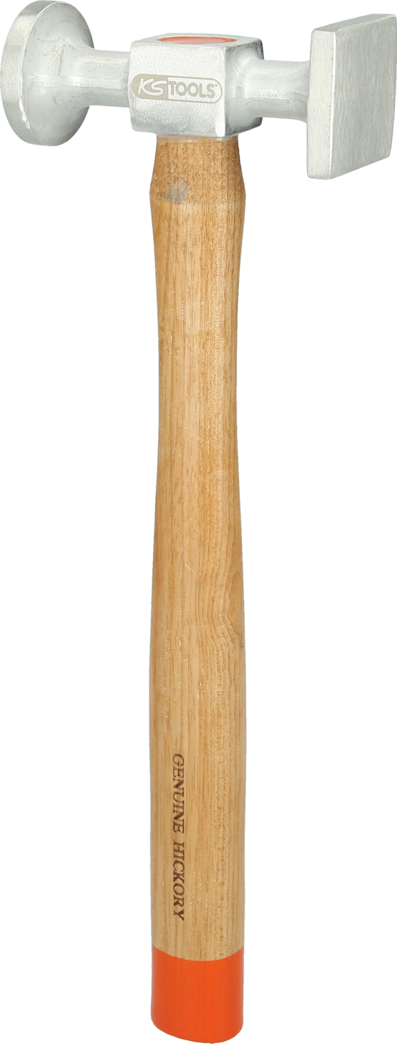 KS Tools Aluminium-Karosserie-Standard-Hammer gewölbter Kopf, rund-eckig 