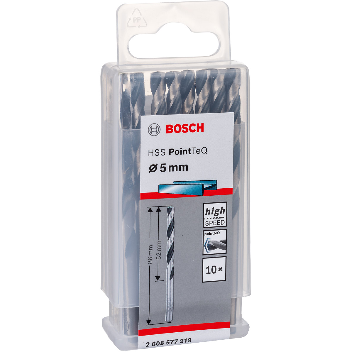 Bosch Metallspiralbohrer HSS PointTeQ, DIN 338