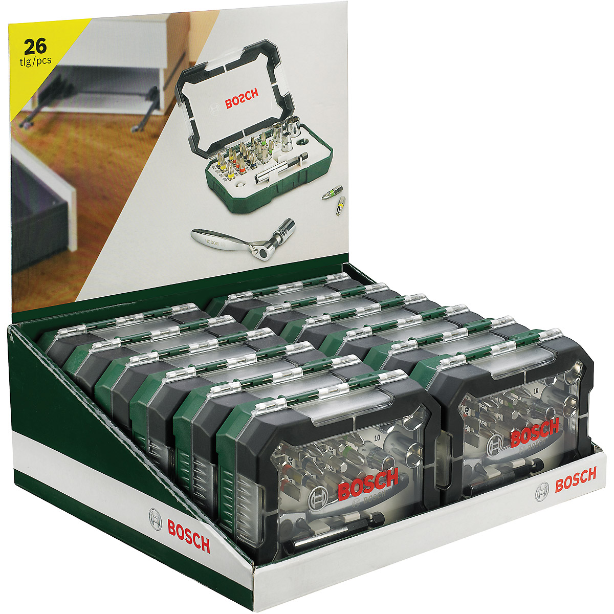 Bosch Schrauberbit- und Ratschen-Set, 26-teilig