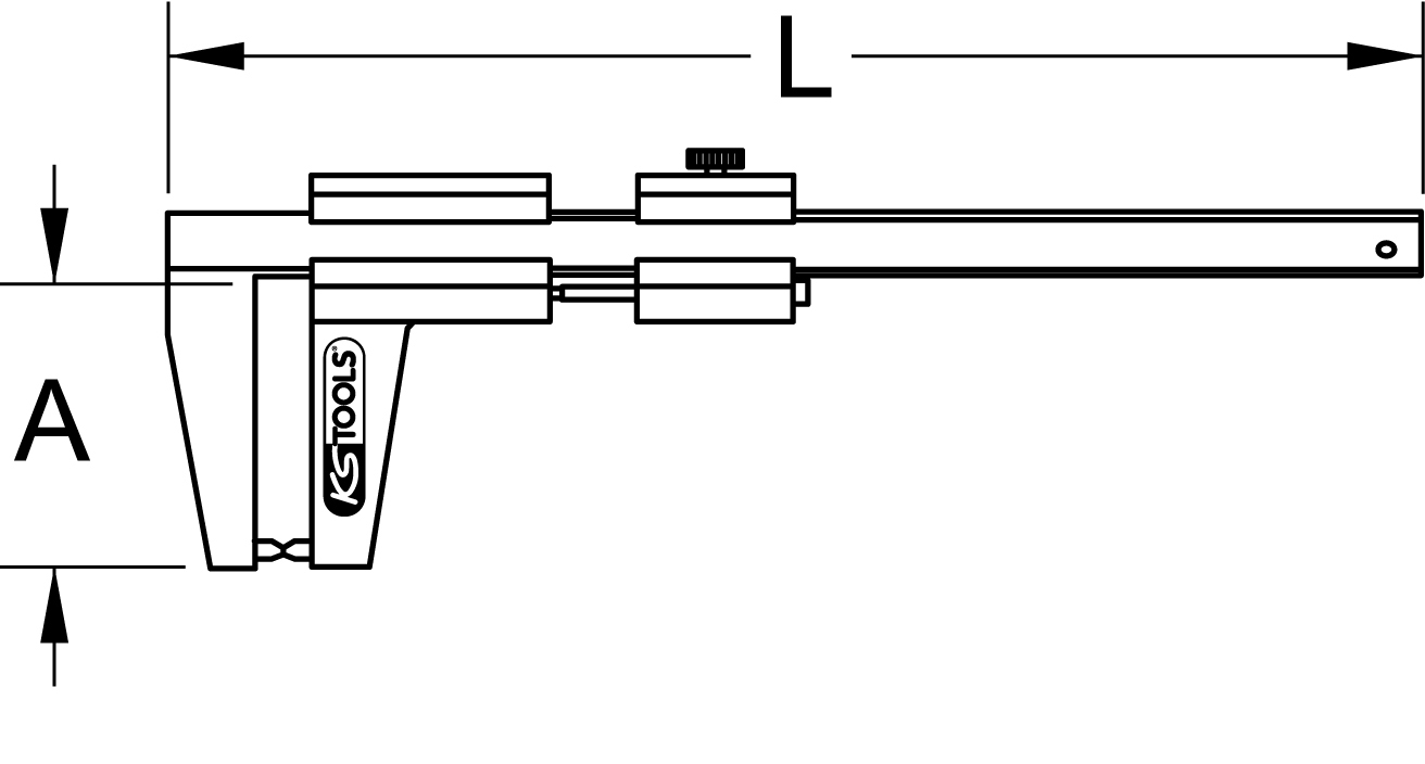 KS Tools Bremsscheiben Messschieber