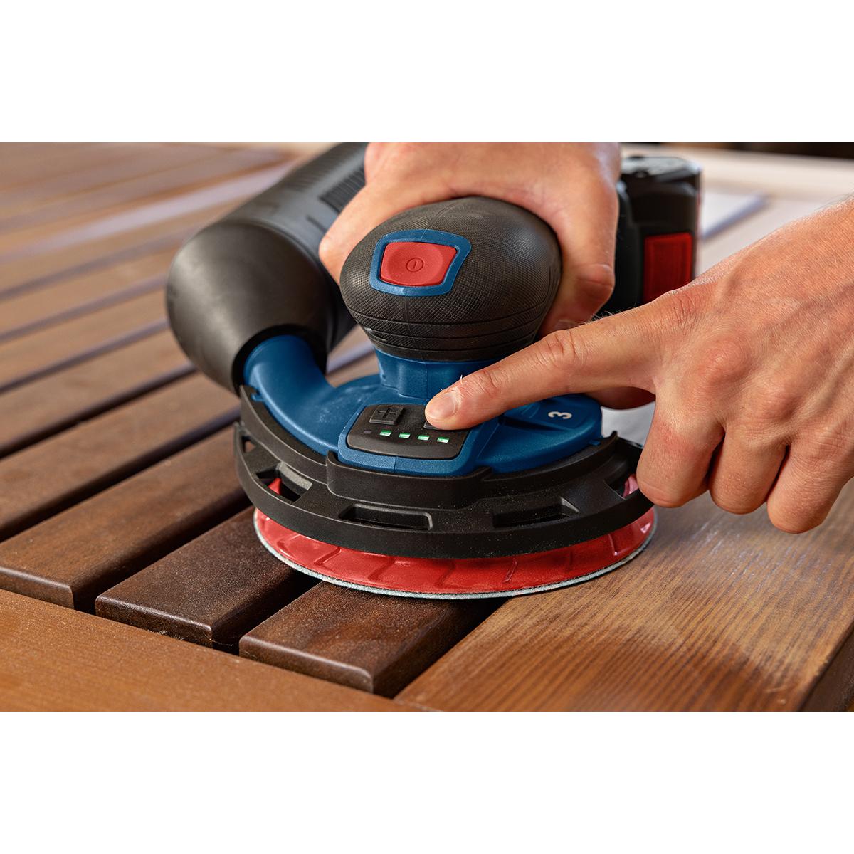 Bosch Akku-Exzenterschleifer GEX 18V-150-3, L-BOXX 162