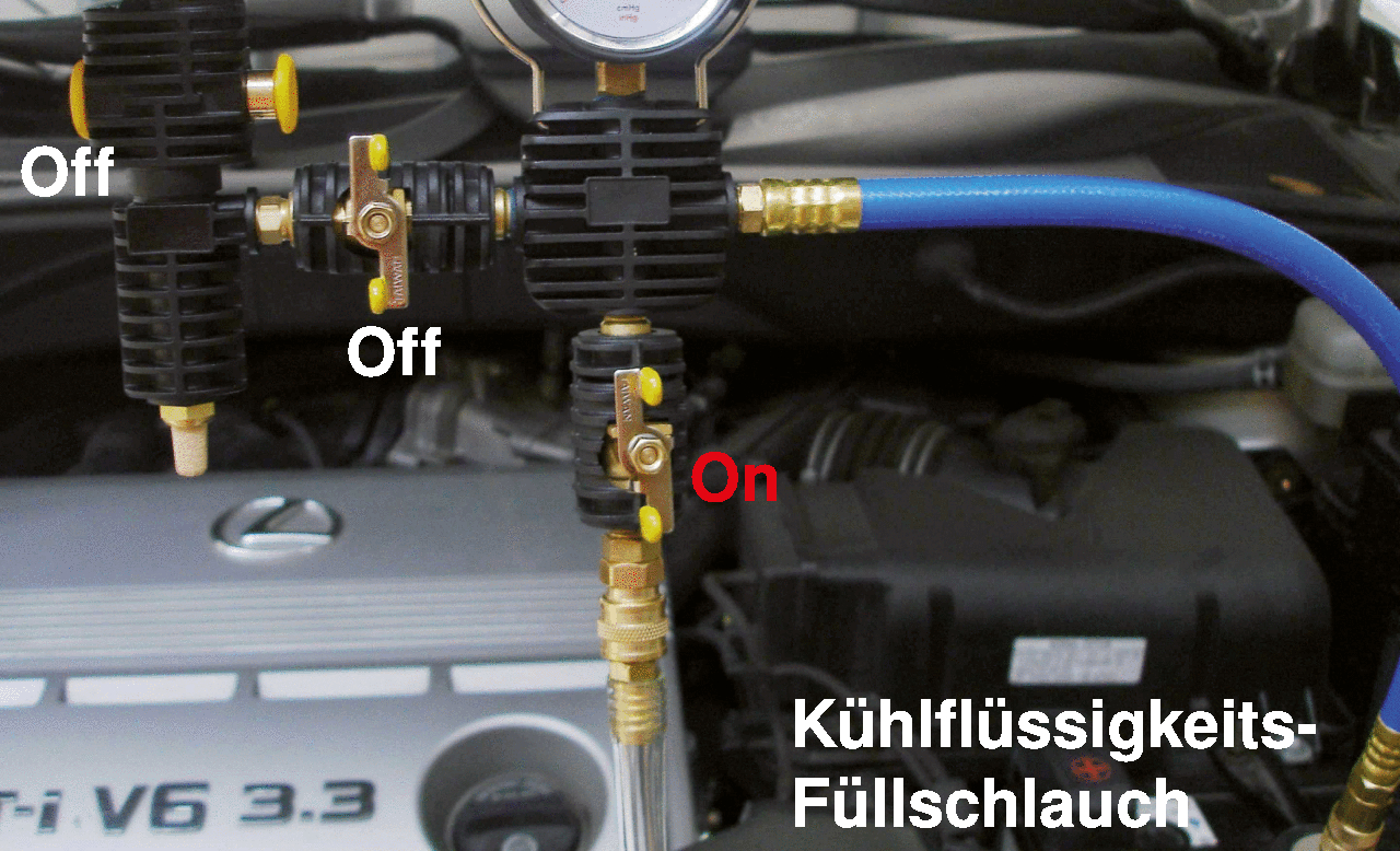 KS Tools MASTER Kühlsystem-Diagnose-Service-Satz, 25-tlg