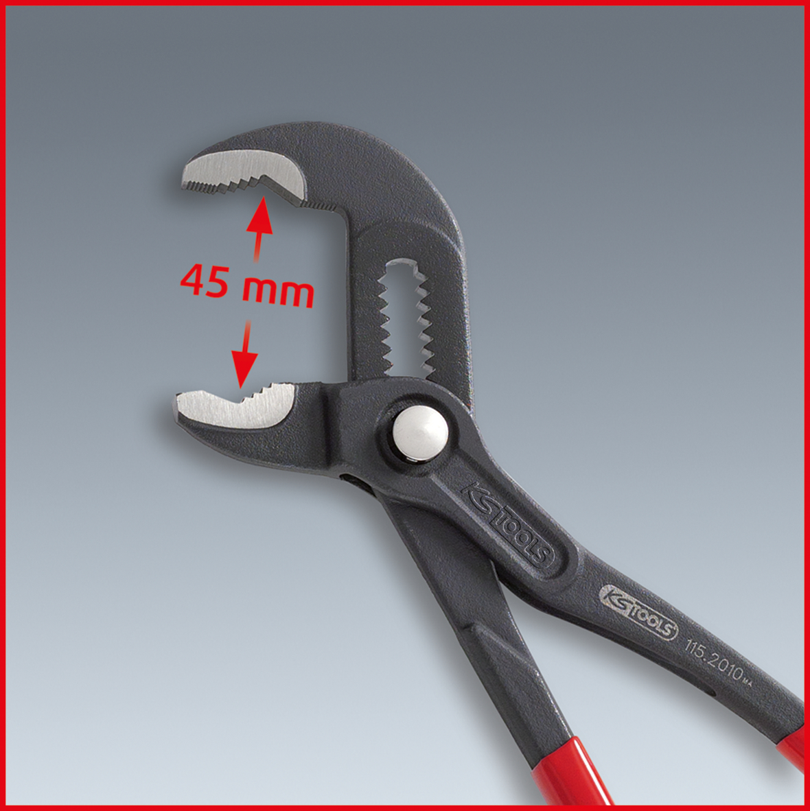 KS Tools Wasserpumpenzange mit Druckknopfverstellung