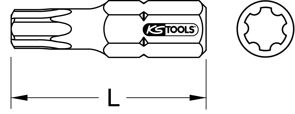KS Tools 1/4" Torx PLUS Bit