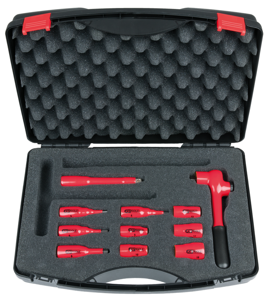 KS Tools 3/8" Steckschlüssel-Satz mit isolierten Werkzeugen, 11-tlg