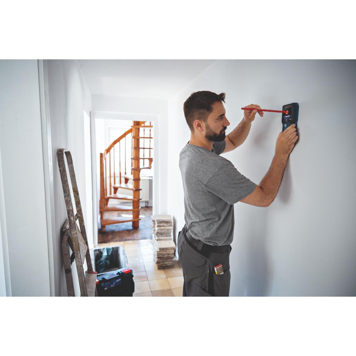 Bosch Ortungsgerät GMS 120-27 mit Tasche 2 x 1,5 V LR6-Batterie (AA)