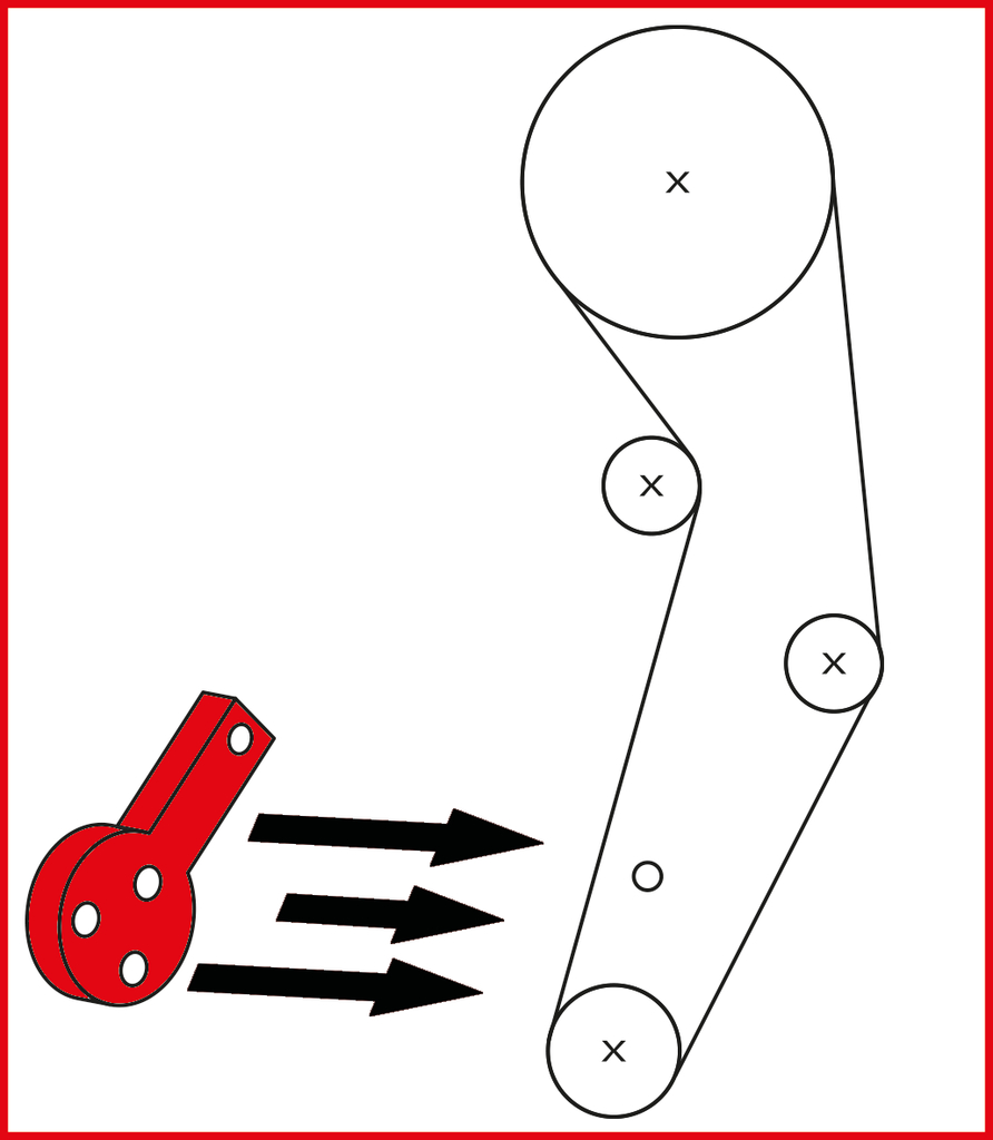 KS Tools Motoreinstell-Werkzeug-Satz für Fiat - Ford, 19-tlg