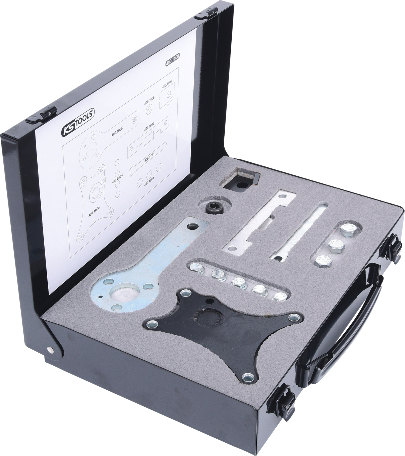KS Tools Motoreinstell-Werkzeug-Satz für Fiat - Ford, 19-tlg