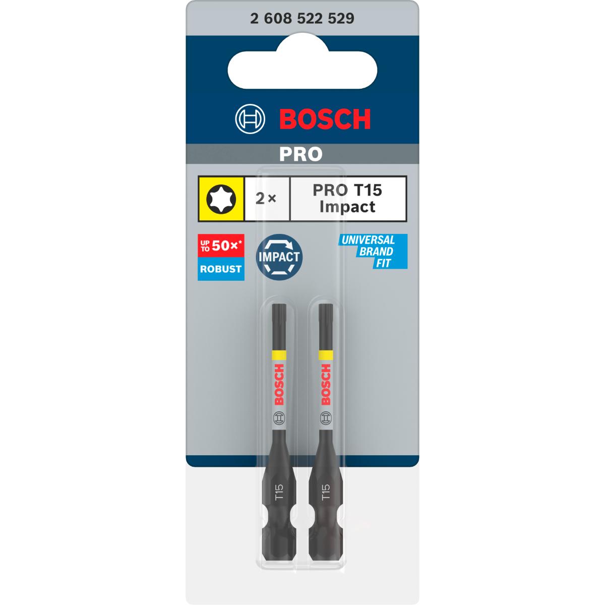 Bosch PRO Torx Impact Bit 55 mm - 2 Stück