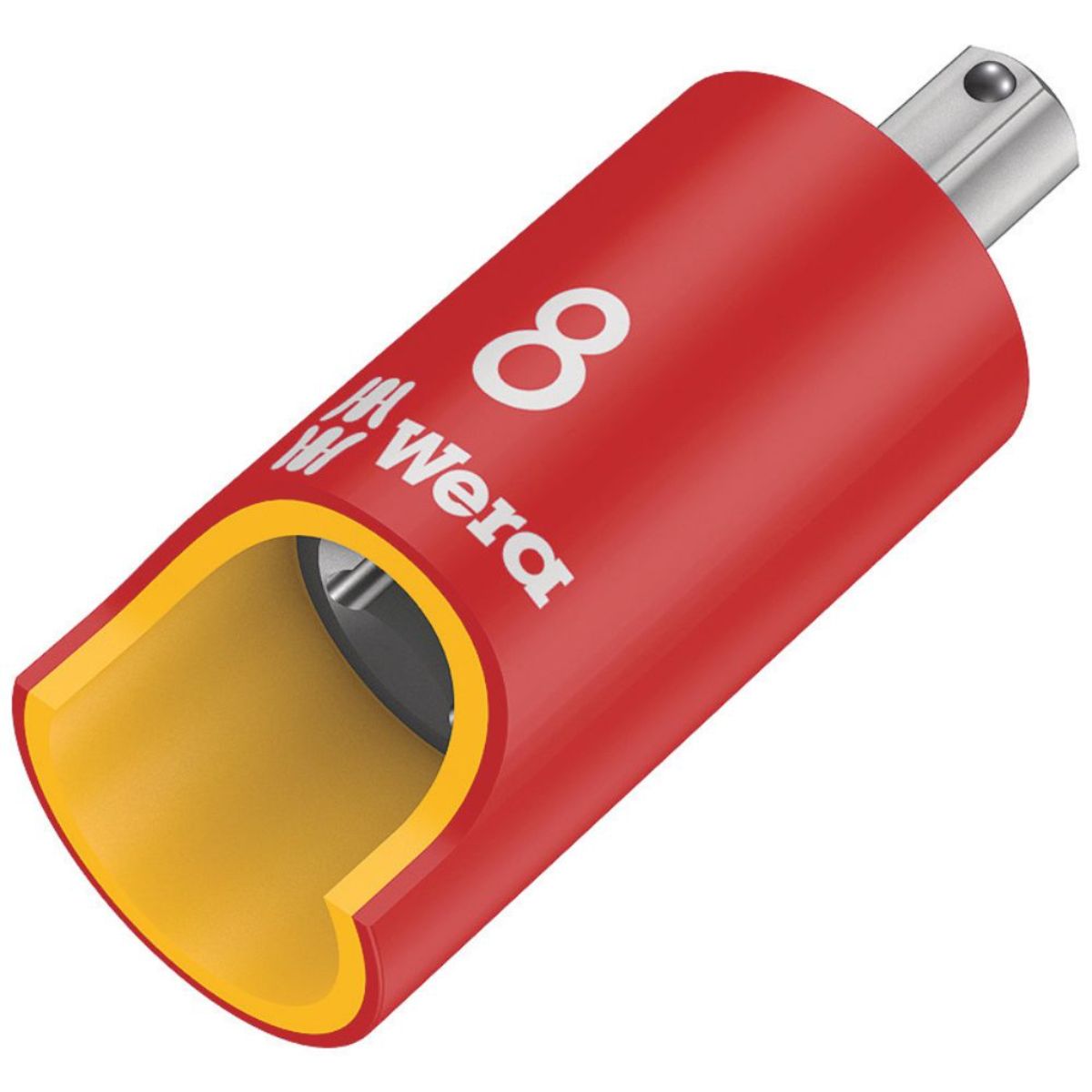 Wera 8740 B VDE HF Zyklop Bitnuss, isoliert + 3/8"-Antrieb + Haltefunktion für Innen-6-kant