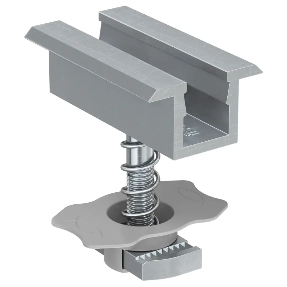 Fischer Mittelklemme vormontiert PM C 38-44 Aluminium