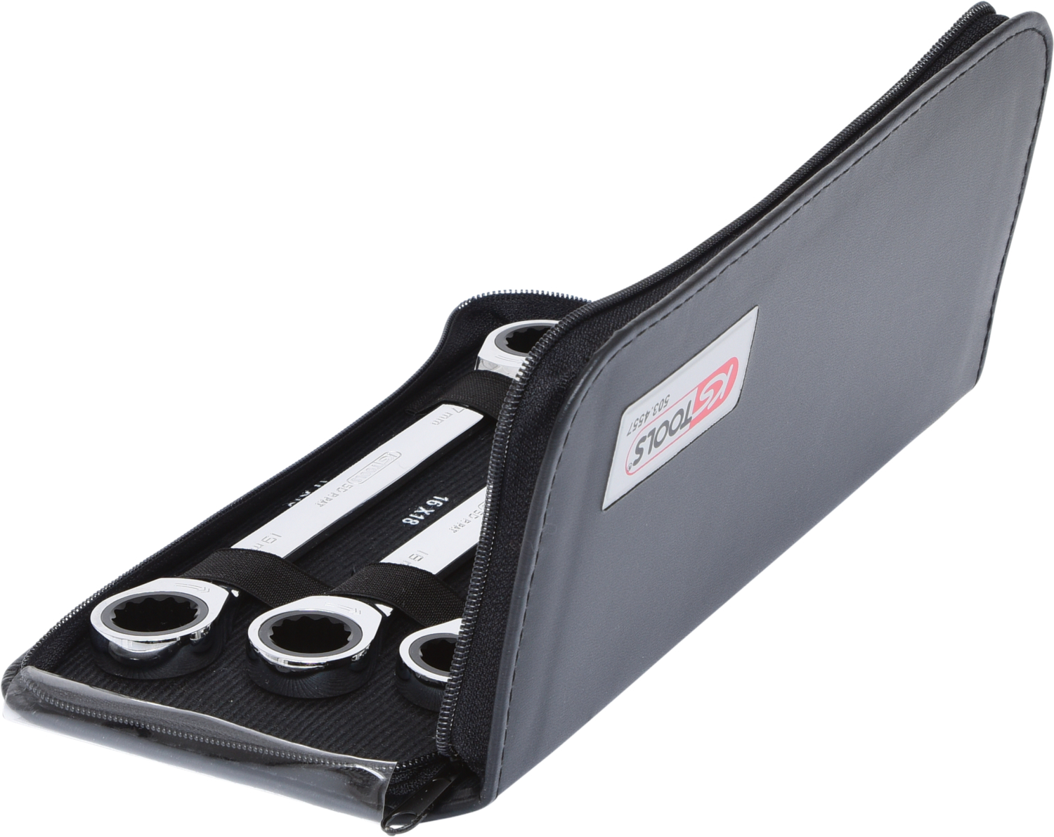 KS Tools GEARplus Doppel-Ratschenringschlüssel-Satz, 6-tlg Lederetui