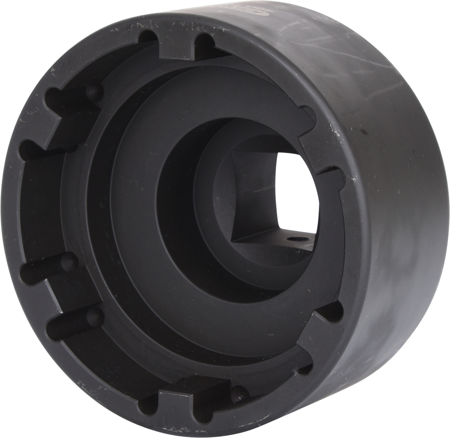 KS Tools 1" Nutmuttern-Schlüssel mit 6 Zapfen für Mercedes, 86 mm