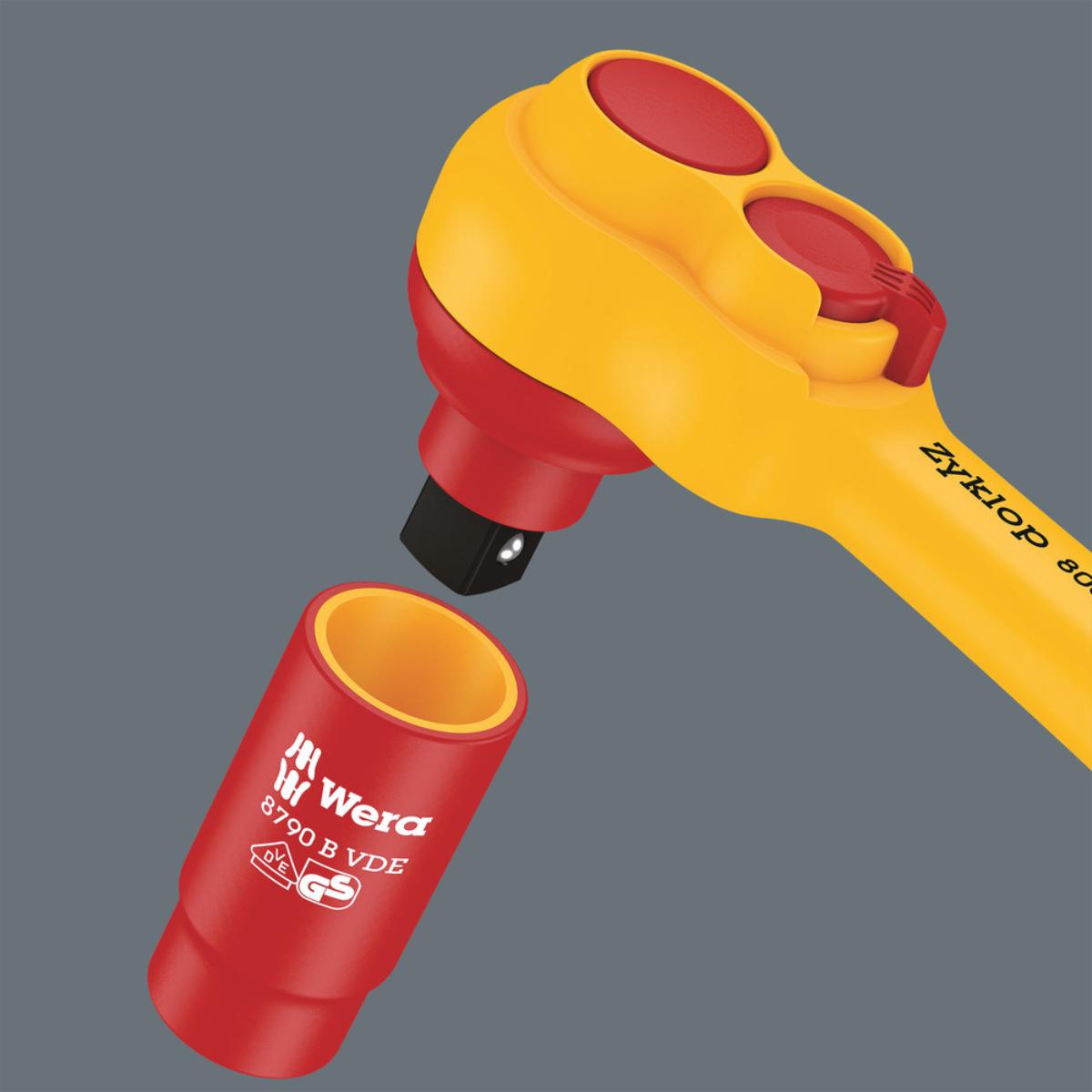 Wera 9726 Schaumstoffeinlage 8007 B VDE Zyklop VDE Knarre 3/8" Set 28-teilig