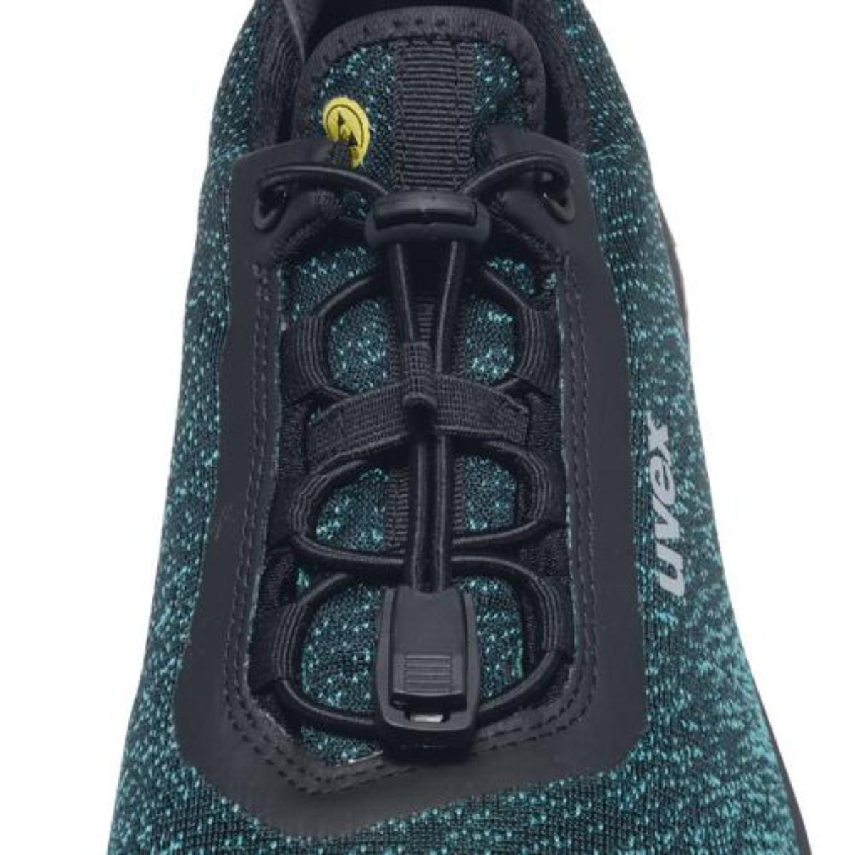 uvex 1 G2 Sicherheitsschuh Halbschuhe S1P, schwarz/grün/blau