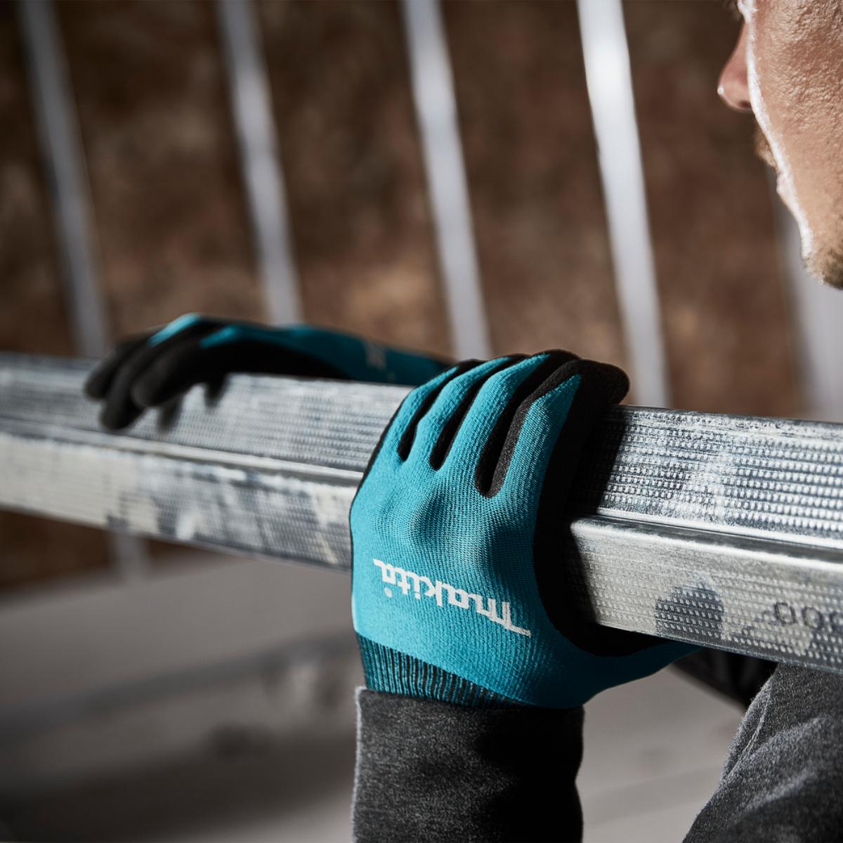 Makita Arbeitshandschuhe - Nitril - Touchscreenfähig - Öl-, Flüssigkeitsbeständig