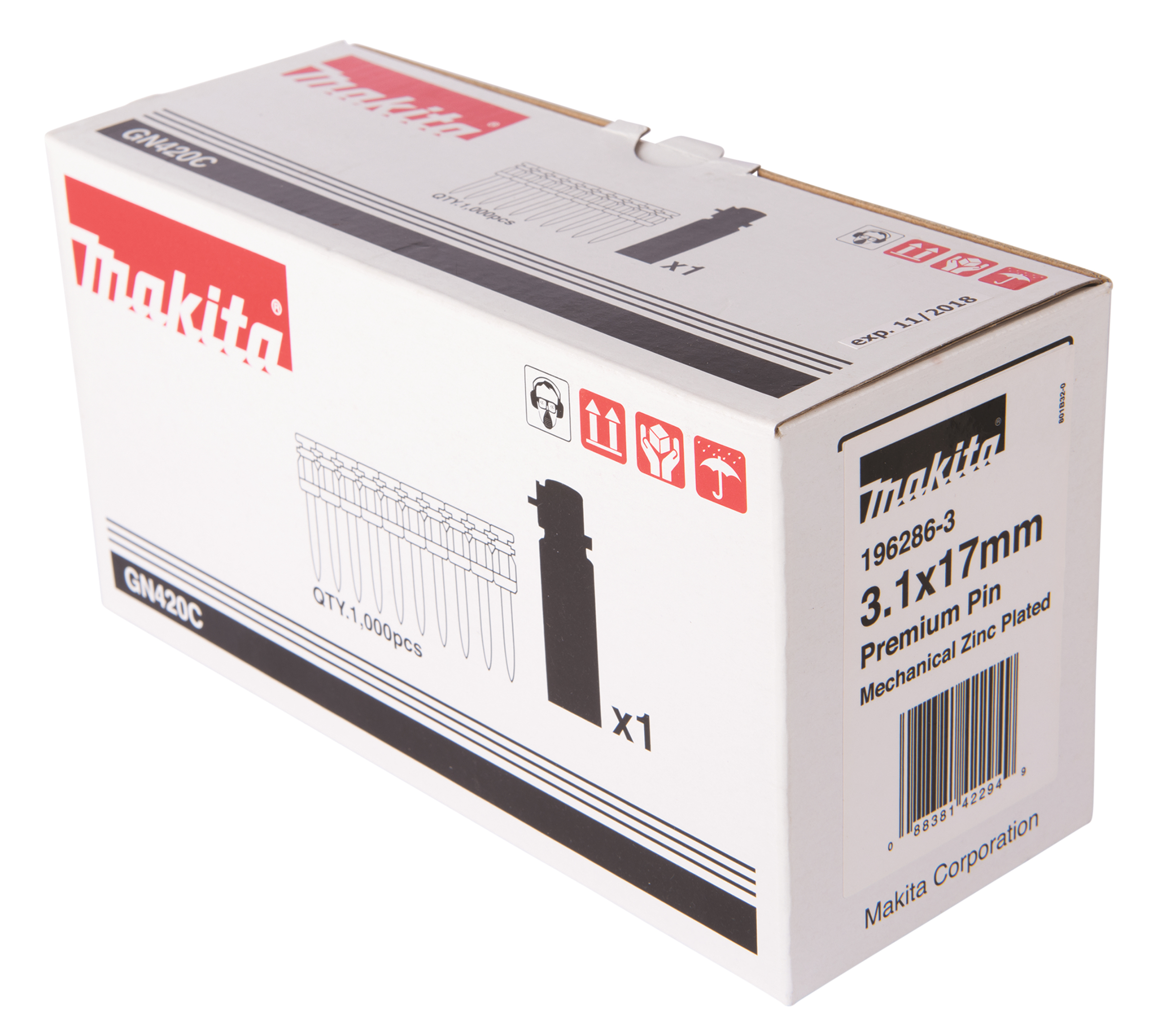 Makita Betonnagel 3,1x17mm HC6 - 196286-3