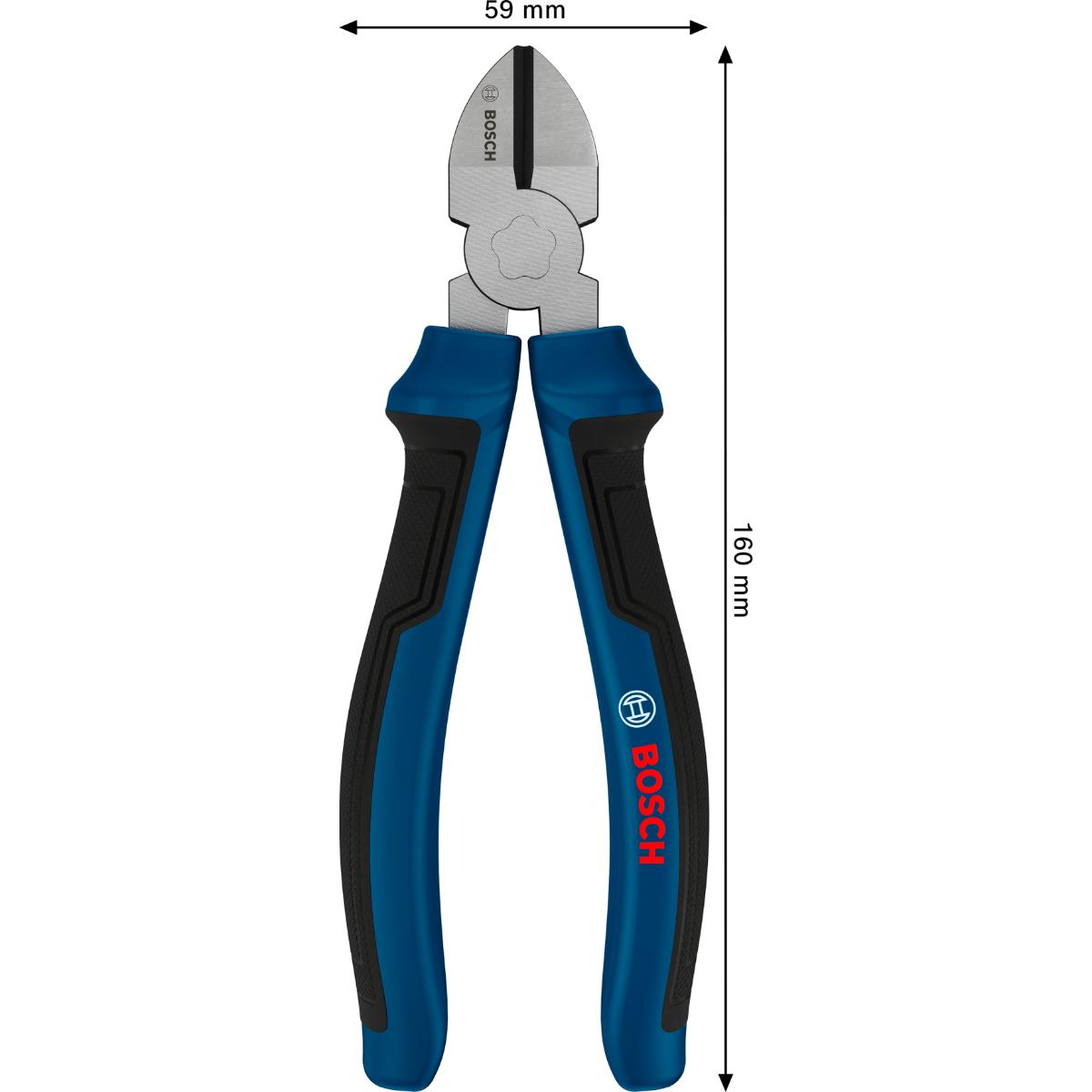 Bosch Diagonal-Seitenschneider 160 mm, Mehrkomponentengriffe