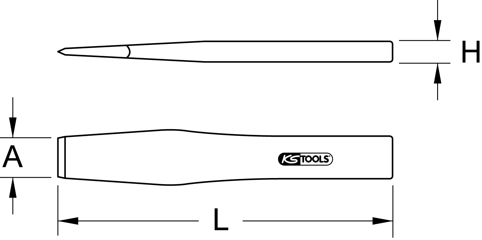 KS Tools BRONZEplus Flachmeißel