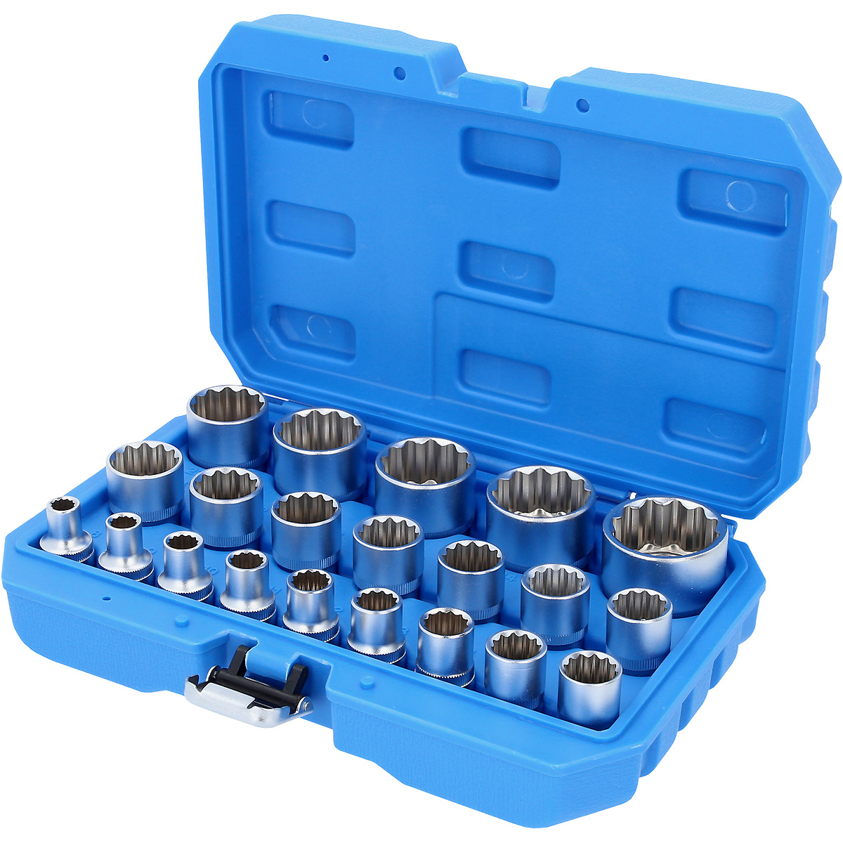 Brilliant Tools 1/2" Steckschlüssel-Satz, Zwölfkant, kurz, 21-tlg, 8 - 36 mm
