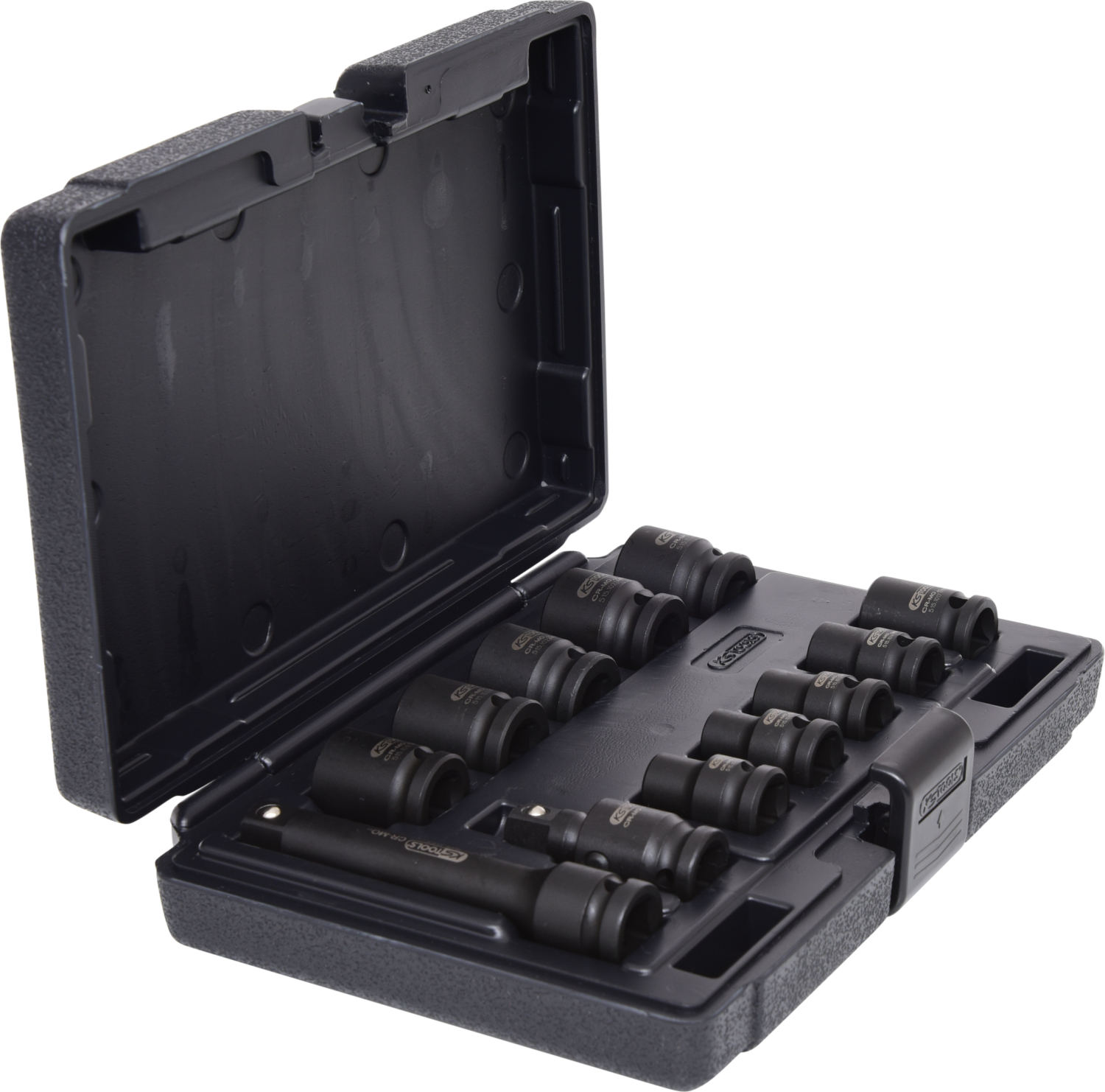 KS Tools 1/2" Sechskant-Kraft-Stecknuss-Satz, kurz, 12-tlg