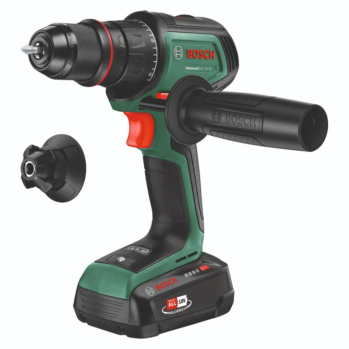 Bosch Akku-Bohrschrauber AdvancedDrill 18V-80 QuickSnap,1 x Akku PBA 18V 2.5Ah