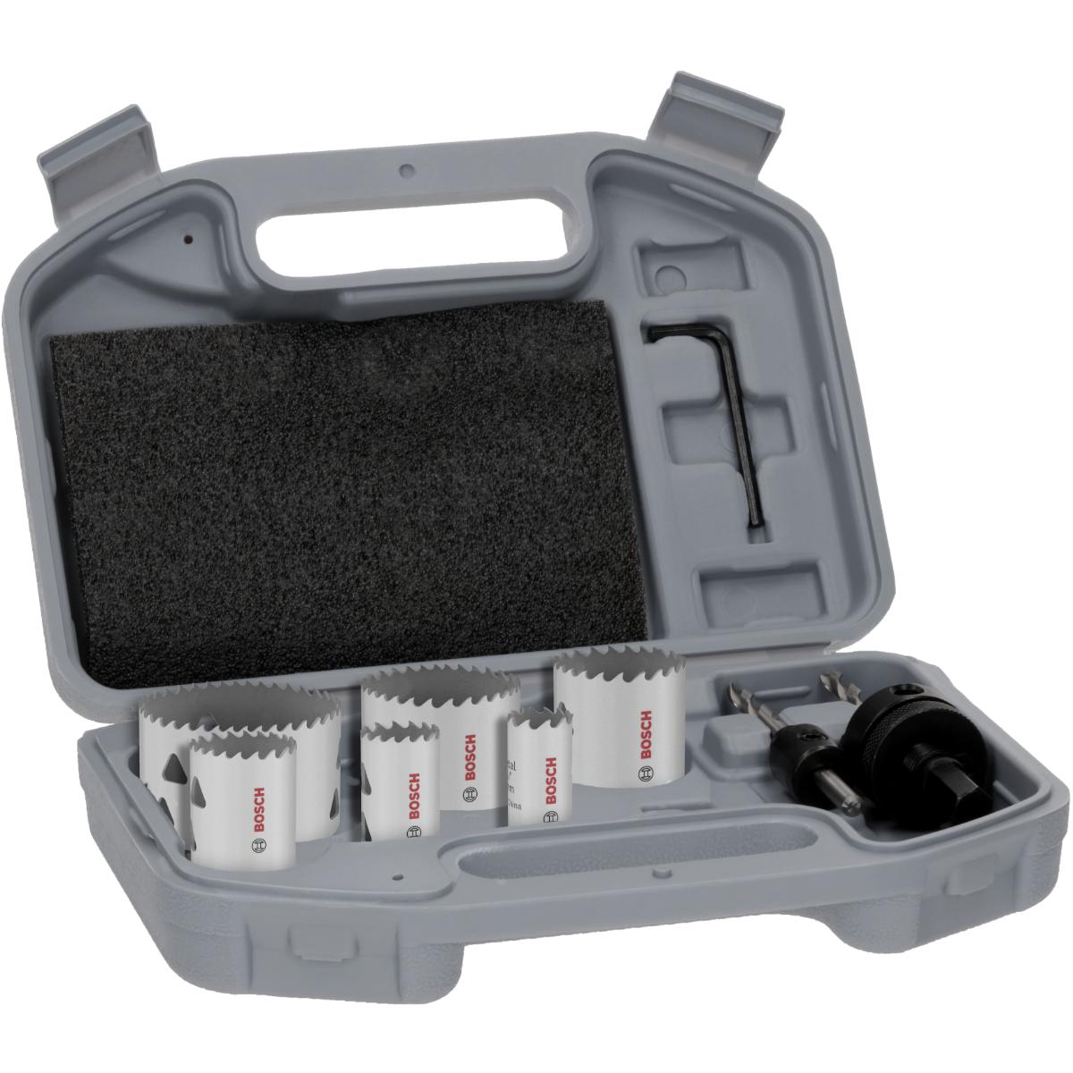 Bosch Multi Material Lochsägen mit Gewinde, 20, 25, 35, 40, 51, 68 x 40 mm, 9-teiliges Set