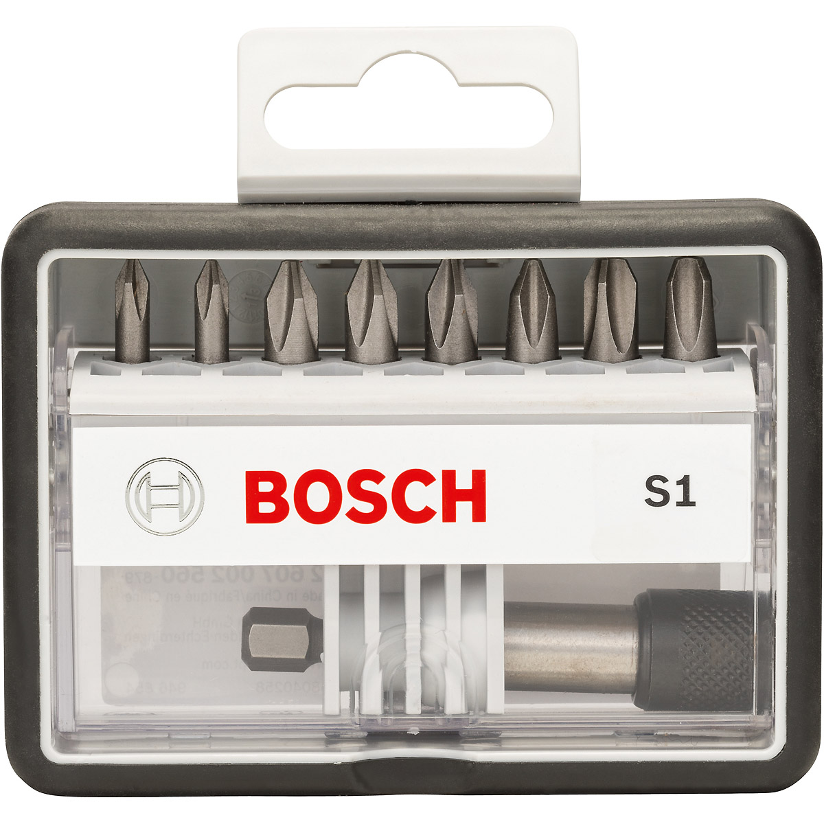 Bosch Schrauberbit-Set Robust Line S Extra-Hart, 8 + 1 teilig, 25 mm, PH